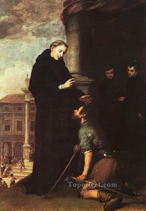 St Thomas of Villanueva Distributing Alms Spanish Baroque Bartolome Esteban Murillo Oil Paintings
